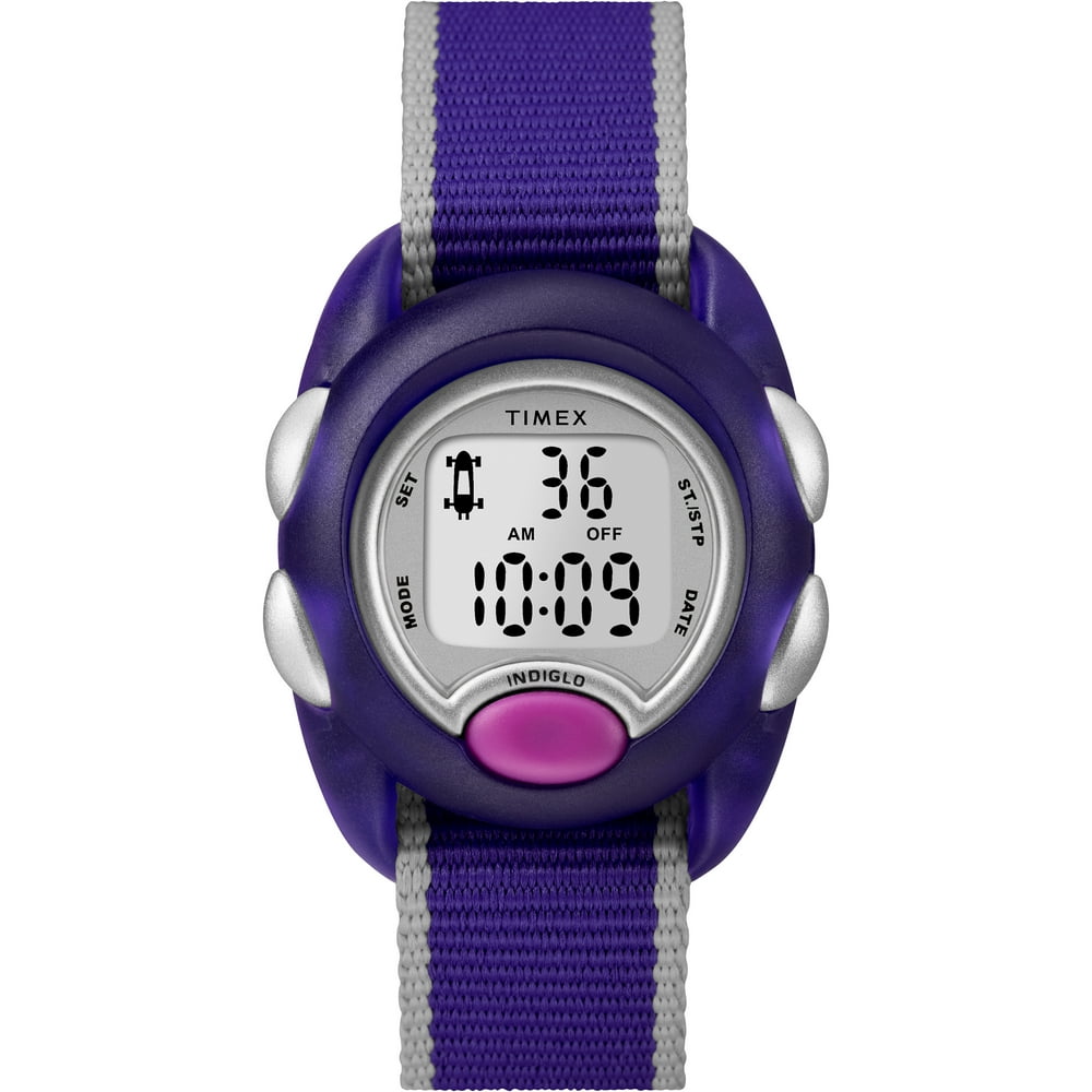 Timex Kids Time Machines Digital Purple Watch, Nylon Strap Walmart