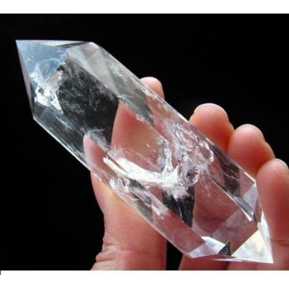 70-80mm Natural Clear Quartz Crystal Wand Meditation Energy Stone Tool
