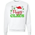 thumbnail image 2 of Inktastic Poppy Claus with Christmas Santa Hat and Snowflakes Adult Sweatshirt, 2 of 4