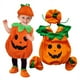 thumbnail image 4 of Pelele de Halloween para niños pequeños, traje de calabaza de una pieza para fiesta, mono de bebé, ropa de Cosplay con conjunto de sombrero, 4 of 5