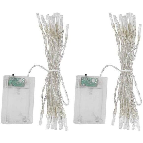 2Pcs Fairy , Christmas Lights Indoor/Outdoor, Twinkle Firefly Lights for Christmas Tree Garden Wedding Party Decoration