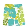 thumbnail image 4 of Virmaxy Men's Drawstring Five Pants Palm Tree Print Beach Shorts Shorts with Pockets Special Print Beach Casual Trouser Shorts Pants Green 5XL, 4 of 6