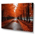 thumbnail image 2 of Designart "Canada Orange Autumn Euphony IV" Trees Wall Art Living Room, 2 of 5