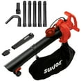 thumbnail image 2 of Sun Joe 4-in-1 Electric Blower, Vacuum, Mulcher, & Gutter Cleaner, 250 MPH,14-Amp - Red, 2 of 8