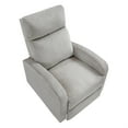 thumbnail image 2 of Lexicon Maye Corduroy Push Back Reclining Chair in Light Gray, 2 of 17