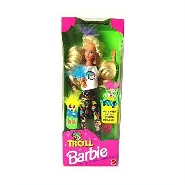 Troll Barbie Doll Barbie con Mini Troll 1992 Mattel #10257