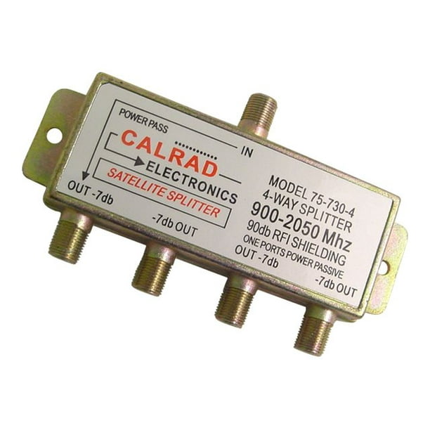 Calrad Electronics 4Way 90db 2 GHz Satellite Splitter