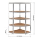 thumbnail image 2 of Estante Multiusos Onof ESME-01 Rack Metalico 5 Niveles, 2 of 9