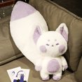 thumbnail image 1 of Almohada de peluche de zorro de cola súper grande, abrazo de cojín de cuento de hadas, almohada de tiro de zorro rojo y blanco, almohada de sueño de siesta para cumpleaños de niña, 1 of 5