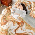 thumbnail image 4 of Castle Fairy Abstract Marble 7-Piece Twin Bedding Sets for Boys Girls Children,Gradient Marbling Watercolor Bedding Comforter Set,Gold Metallic Breathable Sheet Sets,Luxury Bedroom Decor, 4 of 8