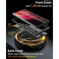thumbnail image 3 of CaseBorne R Series Case for Samsung [Galaxy S22 Ultra 5G] Aluminum Frame Clear Backplate - Black, 3 of 6