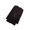 thumbnail image 1 of Jumpingount Abrigo de moda chal de punto chaqueta de verano DIY Prop dulce regalo ropa de mujer de larga duración ropa al aire libre cárdigan Abrigos y chamarras Negro, 1 of 6