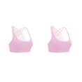 thumbnail image 1 of Minnieouse Sujetadores deportivos Entrenamiento Fitness Sujetador Firmeza Práctico Deporte Prop Acolchado Rosa XL Rosa XL 2piezas Minnieouse CBP382462, 1 of 6