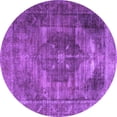 thumbnail image 1 of Ahgly Company Indoor Round Persian Purple Traditional Area Rugs, 5' Round, 1 of 4