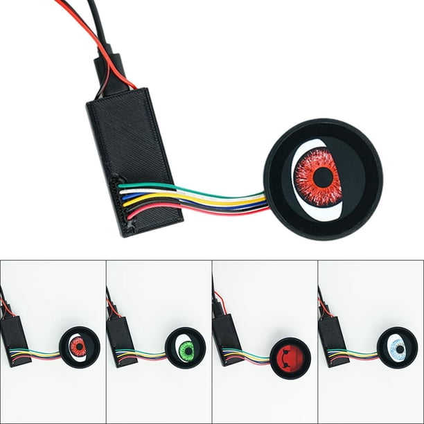Luz de Ojos de Diablo para Autos, Faro USB de Ojos de Diablo, LED de 12 V, Rojo/Azul Hielo/Verde, Control WiFi, Lámpara de Ojos de Diablo para Auto, Coche, Motocicleta, R4P2