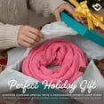 thumbnail image 5 of Funky Junque Infinity Scarf for Women - Oversized Wrap, Chunky Layer, Colorful Sweater Accessory, Winter Styles, Fall Fashion, Cozy Cold-Weather Essentials - Candy Pink, 5 of 5