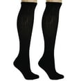 thumbnail image 2 of Men's Therapeutic Knee High Socks - 3 Pairs, Non-Binding Cushioned Cotton Blend for Swelling & Comfort (Fits Shoe Sizes 9-15), 2 of 4