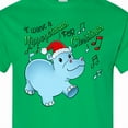 thumbnail image 4 of Inktastic I Want a Hippopotamus for Christmas Hippo in Santa Hat T-Shirt, 4 of 5