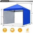 thumbnail image 2 of Carpa con dosel ABCCANOPY para exteriores, fácil de abrir, 8 x 8 pies, con 2 parasoles, 2 of 5