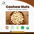 thumbnail image 3 of Al Hossain Raw Cashew Nuts Unsalted 8.8oz (250g) – Premium Natural Cashews, Gluten-Free, Vegan, High Protein & Heart-Healthy Snack Nuts, 3 of 5