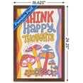 thumbnail image 3 of Mushrooms - Think Happy Thoughts Wall Poster, 14.725" x 22.375" Framed, 3 of 5