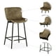 thumbnail image 5 of MUNDO IN MUEBLES Banco 2026 Domino Café | Banco Alto con Asiento Tapizado en Tela Café | Estructura Metálica Resistente y Estable | Asiento Acolchado Ergonómico, 5 of 8