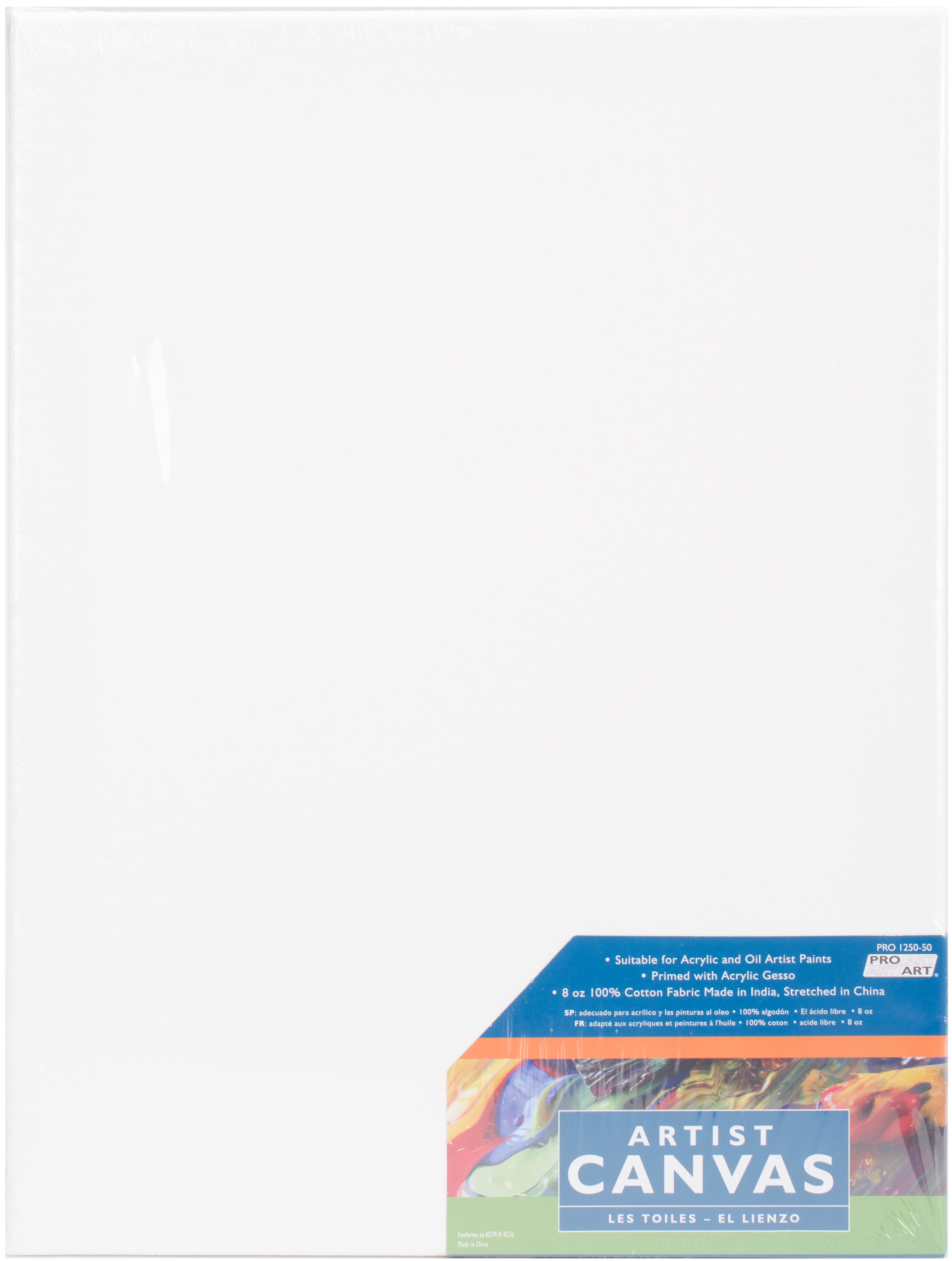 Pro Art Stretched Artist Canvas-12'X16'