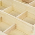 thumbnail image 6 of Raindrops 1Set Wooden Divided Box Jewelry Storage Organizer Multi-Layered Design for Cosmetics Organization Khaki Color, 6 of 8