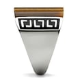 thumbnail image 4 of Luxe Jewelry Designs Men's Stainless Steel Ring with Smoked Quartz Semi Precious Tiger Eye Stone -, 4 of 4