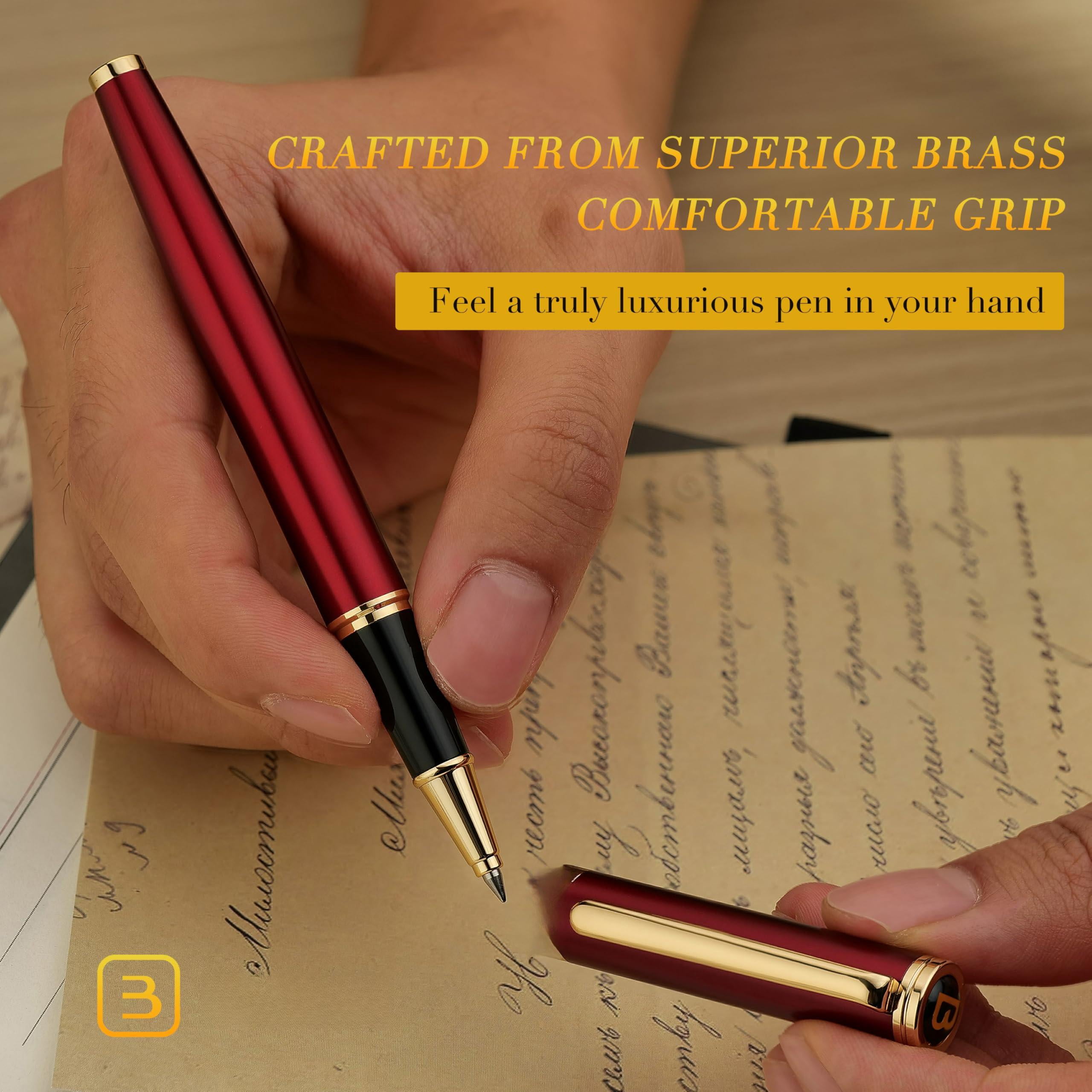 Luxury Rollerball Pen Trim Noble And Elegant Designs Ink Refill  Roller Ball Gift Set For Men & Women Professional Executive Office Nice Pens