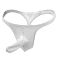 thumbnail image 2 of WZXFASHION Men's Fashion Sretch G-string T-back Micro Thong Briefs Underwear Intimates White One size, 2 of 4