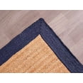 thumbnail image 3 of Indian Handmade Braided Inner Natural Jute with Navy Blue Jute Border Design Area Rug 2 x 4 Feet (61 cm x 122 cm), Floor Decor Rugs/Carpet, 3 of 5