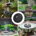 thumbnail image 3 of Ababeny Solar Fountain, Solar Bird Bath Fountain, Solar Powered Water Fountain with Color LED Lights 8 Nozzles Rechargeable Battery for Bird Bath, Fish Tank, Pool, Aquarium and Garden Decoration, 3 of 8