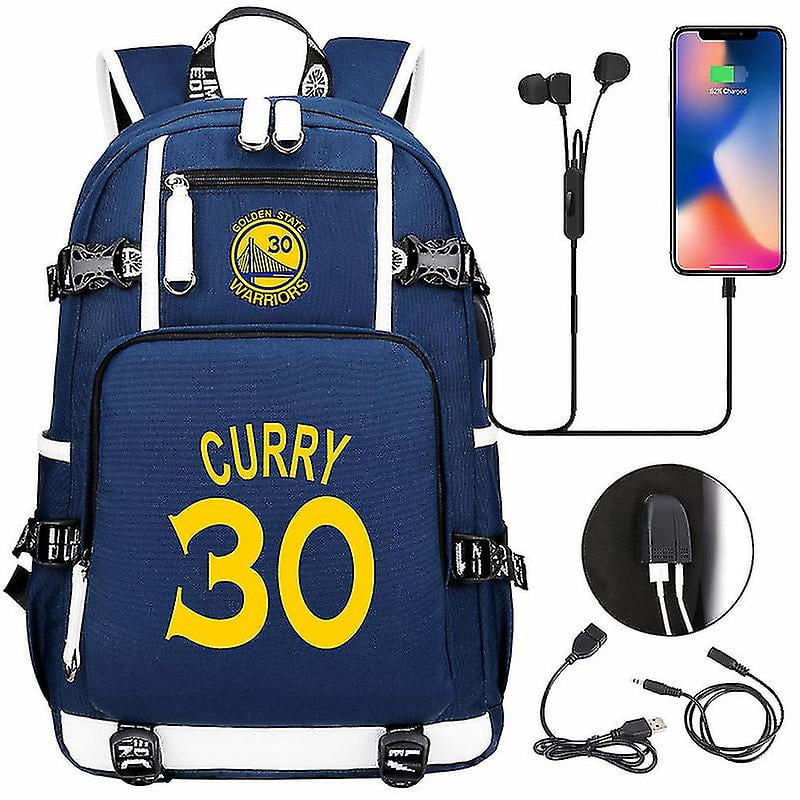 Zmnew Nba Golden State Warriors Stephen Curry 30 Usb School Bag