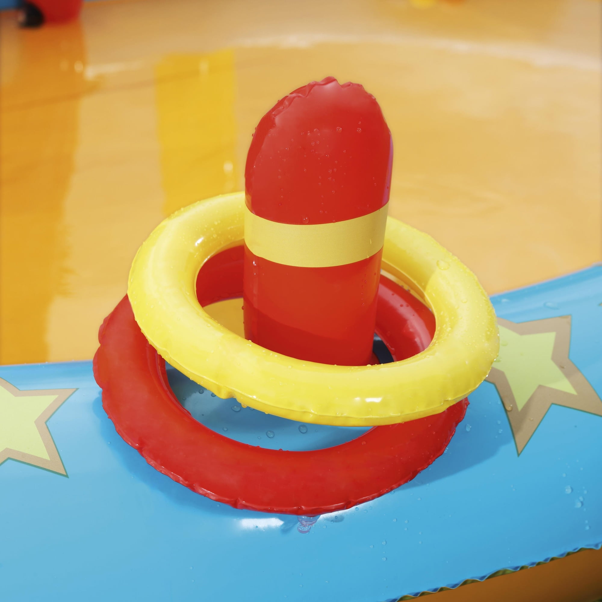 Bestway: H2OGO! Lil' Champ Play Center - Inflatable Sports Activity & Mini Waterpark, Sprayer-Slide-Kiddie Pool, Bowling-Basketball-Ring Toss, Kids 3+