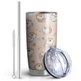 thumbnail image 2 of 20 Oz Shibainu and Love Coffee Tumbler Double Wall Insulated Stainless Steel Water Bottle | Metal Reusable Thermoses Flask with Cup Cap | Leak & Sweat Proof with Anti-Dust Lid, 2 of 7