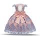 thumbnail image 1 of Children's Dress Summer Bow Wedding Evening Dress Princess Dress In The Big Children's Embroidery Lace Skirt Dance Costumepink 26M-110 He Qiyong unisex, 1 of 1