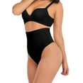 thumbnail image 4 of FANNYC Women Butt Lifter Shapewear Hi-Waist Tummy Control Panty Waist Trainer Body Shaper Sexy Thong Panty Shapewear,Black/Beige- Up To Size 3XL, 4 of 7