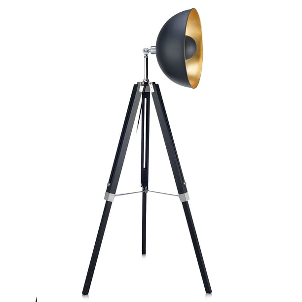 Versanora - Fascino Tripod Floor Lamp - Black/ Gold ...