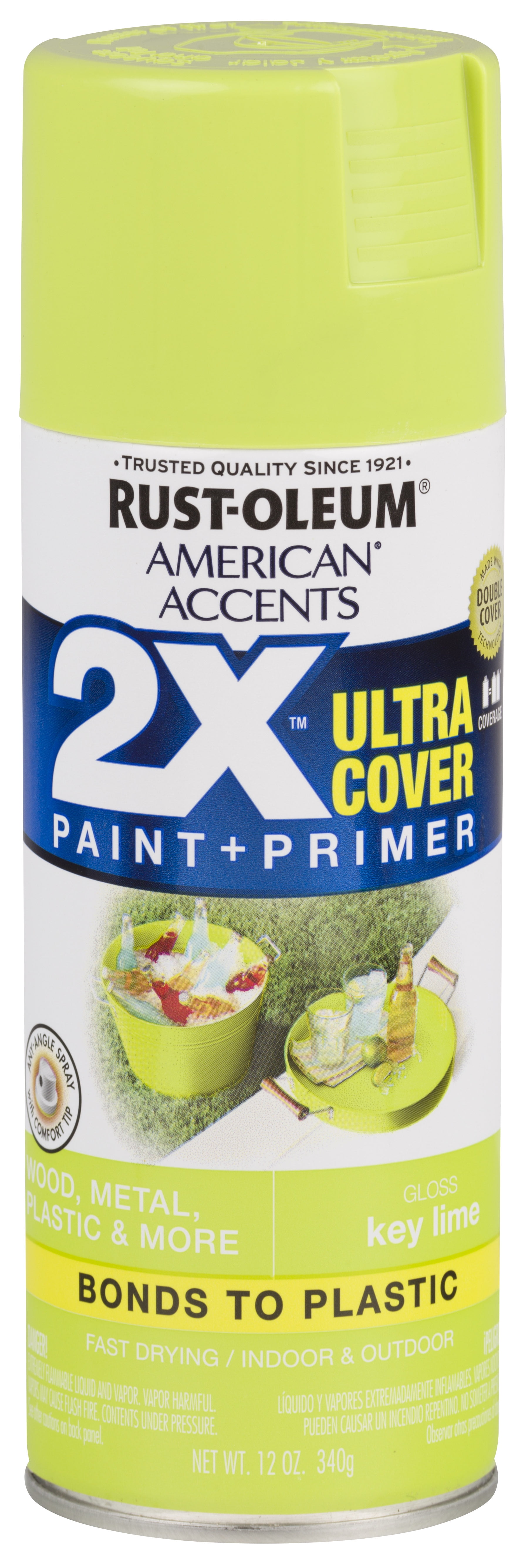 Key Lime, RustOleum American Accents 2X Ultra Cover, Gloss Spray Paint