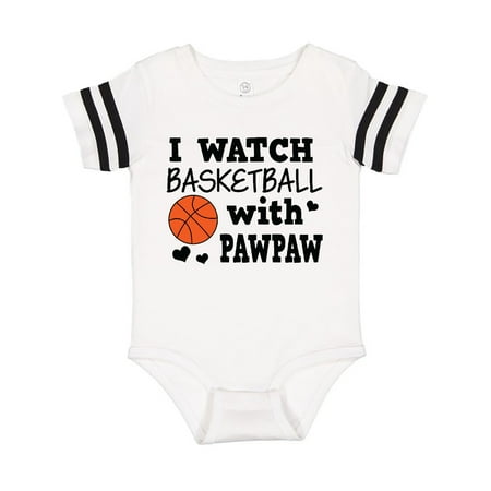 

Inktastic I Watch Basketball with Pawpaw Gift Baby Boy Bodysuit