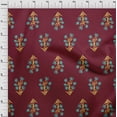 thumbnail image 4 of oneOone Georgette Viscose Teal Blue Fabric Block Print Craft Projects Decor Fabric Printed By The Yard 42 Inch Wide, 4 of 4