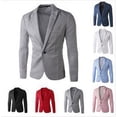 thumbnail image 1 of Ropa de hombre Traje pequeño de corte entallado para hombre Traje pequeño informal para hombre Chaqueta de moda para hombre, 1 of 4