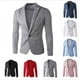 thumbnail image 1 of Ropa de hombre Traje pequeño de corte entallado para hombre Traje pequeño informal para hombre Chaqueta de moda para hombre, 1 of 4