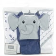 thumbnail image 2 of Hudson Baby Cotton Towels, Sailor Elephant, 3 Count, 2 of 5