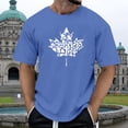 thumbnail image 2 of NinXxx Men's Spring Summer National Day Vintage Distressed Print Top Blue XXL, 2 of 6
