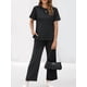 thumbnail image 3 of Conjunto Deportivo de Dos Piezas para Mujer, Informal, de Corta y Pantalón . Negro L, 3 of 5