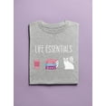 thumbnail image 3 of Life Essentials Shaped T-Shirt Women -GoatDeals Designs, Female Small, 3 of 4