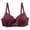 Wine, variant on CFLVAEK Lace Bras for Women Plus Size Underwire Push Up Bra Comfort Full Coverage Everyday Bras Breathable Adjustable Strape Bralette for Big Bust Black L