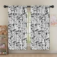 thumbnail image 5 of Blackout Kids Curtains,Halloween Doodle Halloween Elements Childrens Insulated Curtains Set Of 2,Bedroom Essentials,Toddler Room Decor 52"x63", 5 of 5